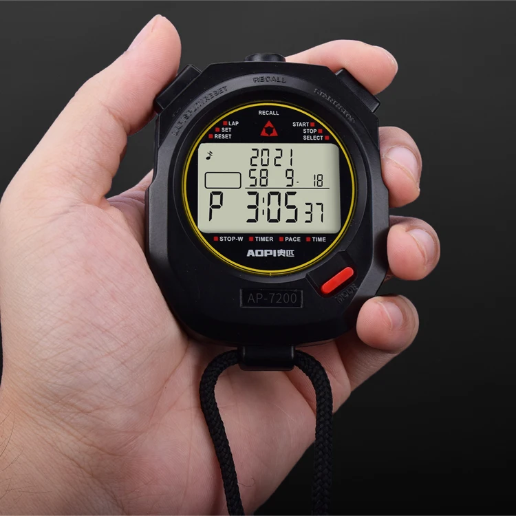 professional digital sports stopwatch mini portable electronic timer running display exercise stopwatch