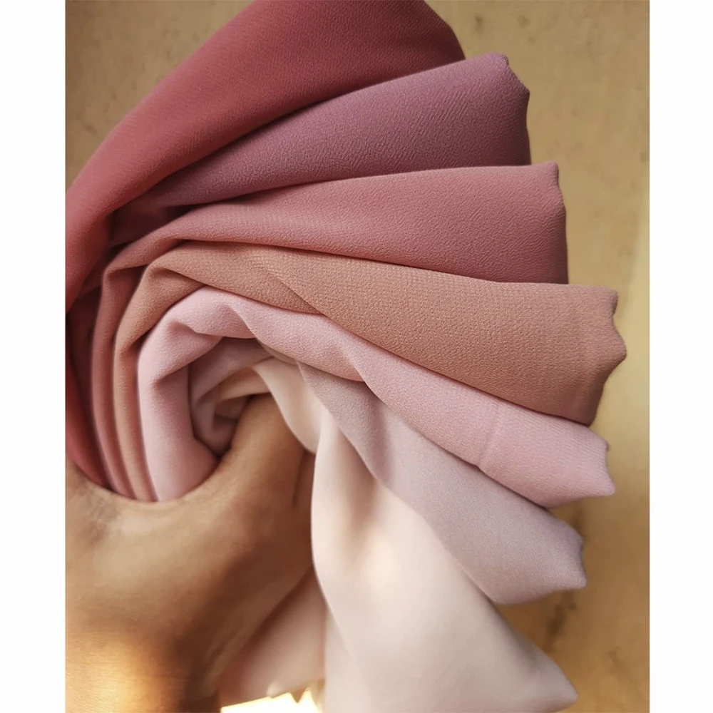 72*175cm Chiffon Hijab Shawls Scarf Solid Color Head Wraps Women Hijabs Scarves Ladies Foulard Femme Muslim Veil