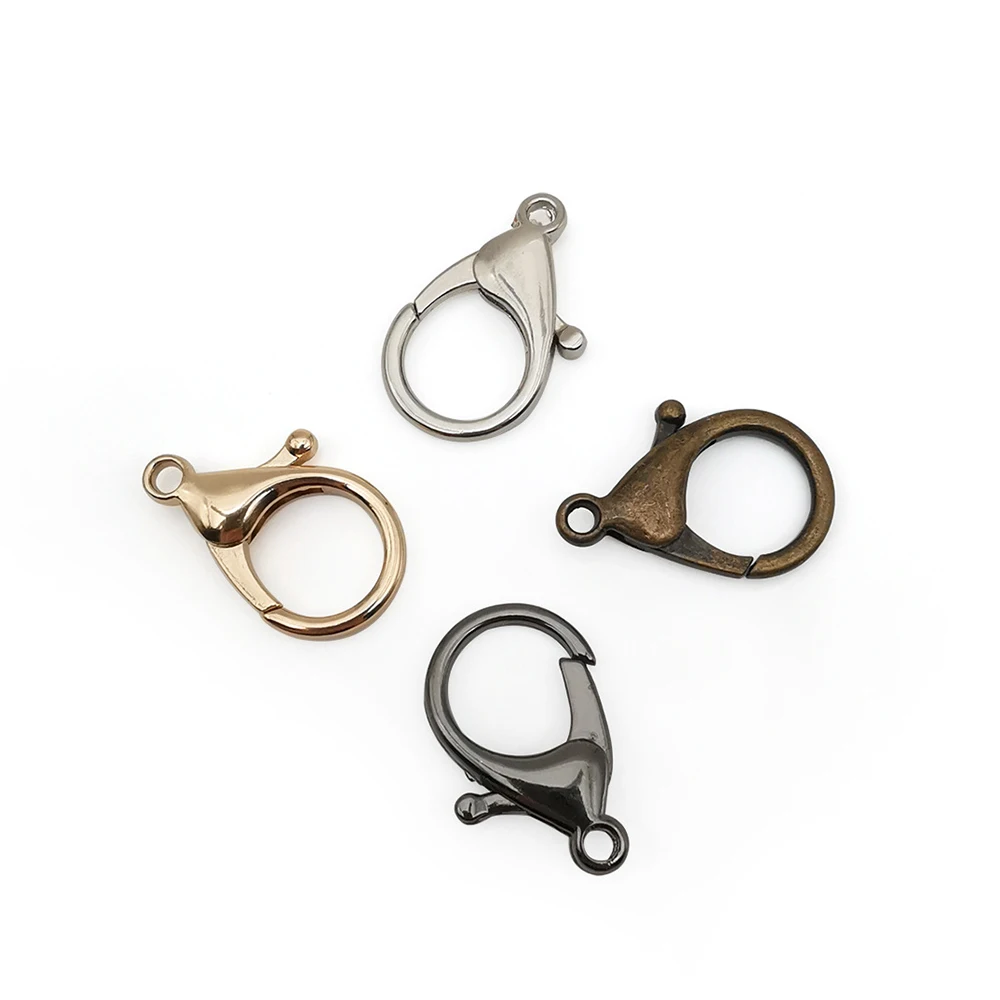 Wholesale DIY Metal Lobster Clasp for Jewelry Making 12mm Alloy & Zinc Buckle Accessories for Necklace Bracelet Keychain