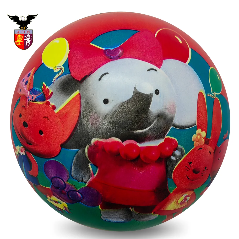 High quality full printing  PVC bounce kids balls mini toys balls