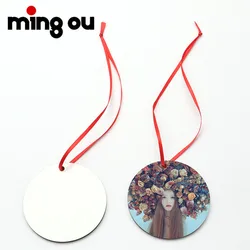 Hot Sale Custom MDF Christmas Ornaments Sublimation Blank For Home Decoration