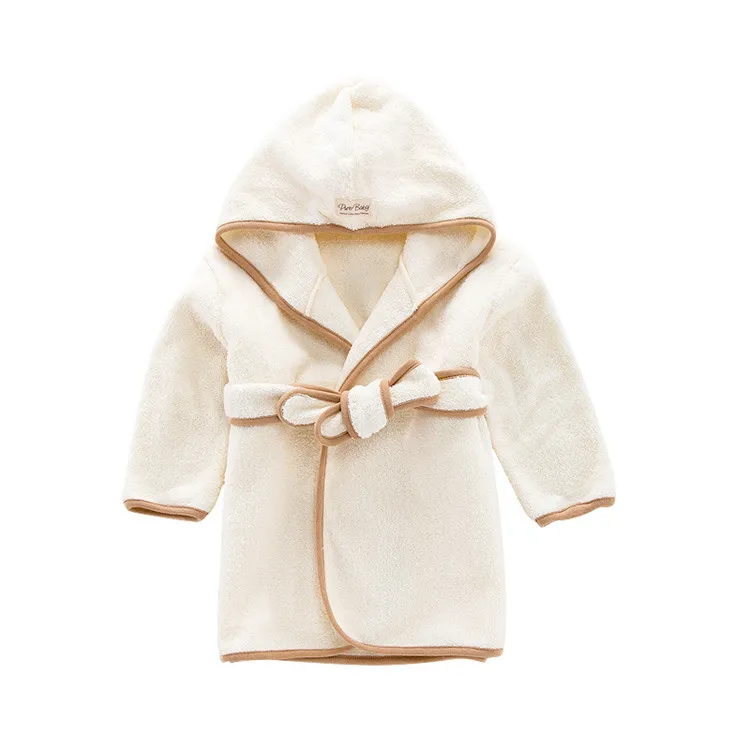 wholesale kids bathrobe custom cotton kids spa robes hooded kids bathrobe with ears animal design children bath robe