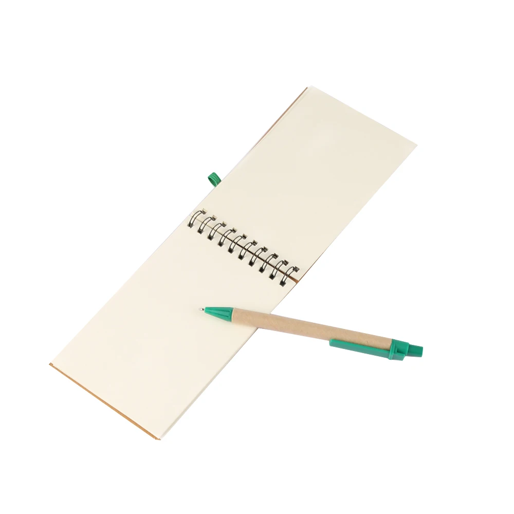 Customized Logo Spiral Recycled Notebooks Mini Notebook with Pen