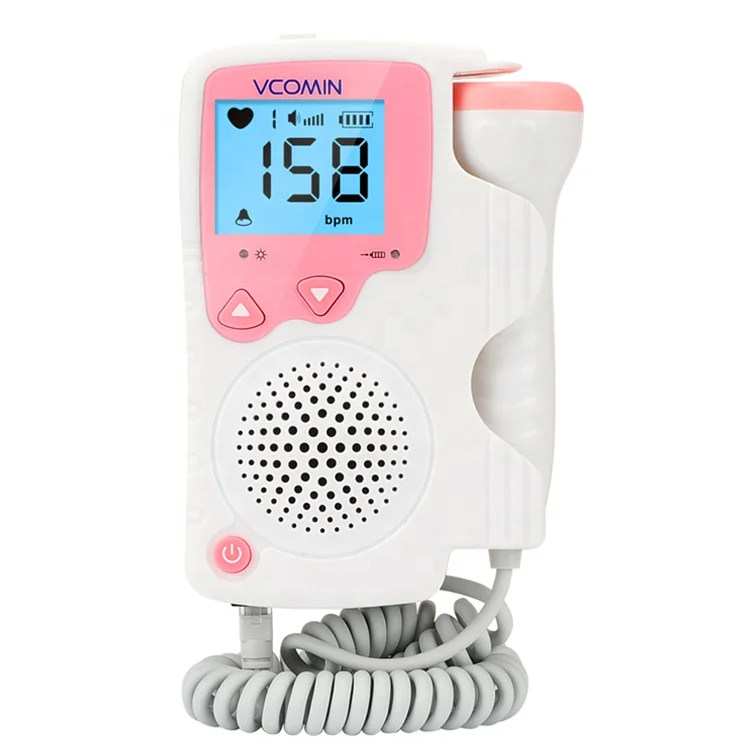 VCOMIN Home Use Pocket Fetal Heartbeat Baby Monitor Doppler Portable