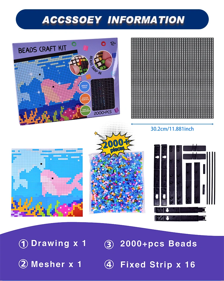 High Quality Diy 5mm Hama Beads Set 14 Color Creative Fusion Bean Manual Kids Ironing Beads Educational Plastic Toys