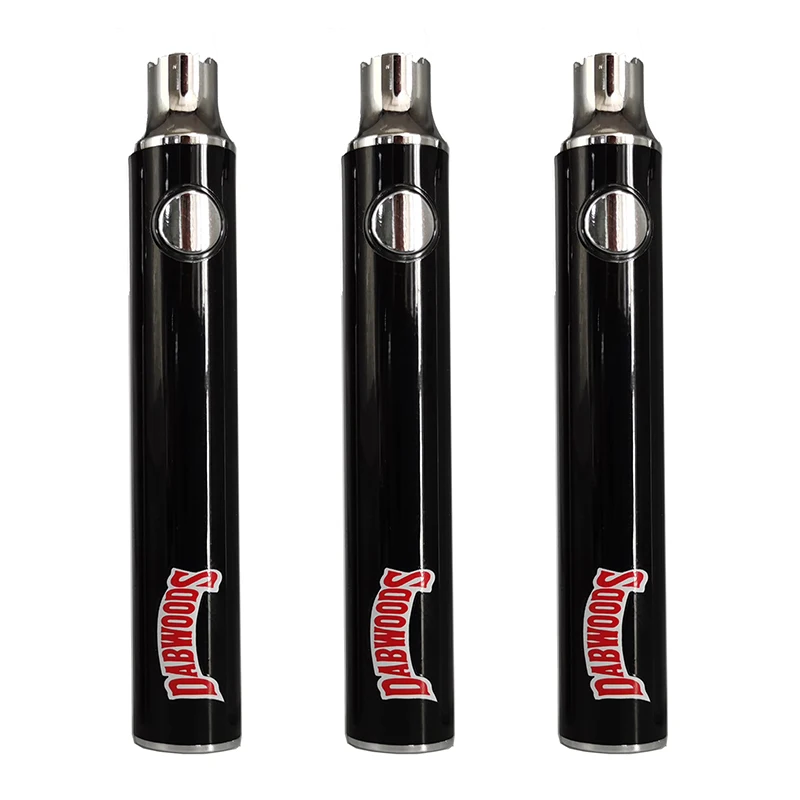 510 Thread Vape Pen Dabwoods аккумулятор OEM упаковочная коробка 650 мАч перезаряжаемые батареи для электронных