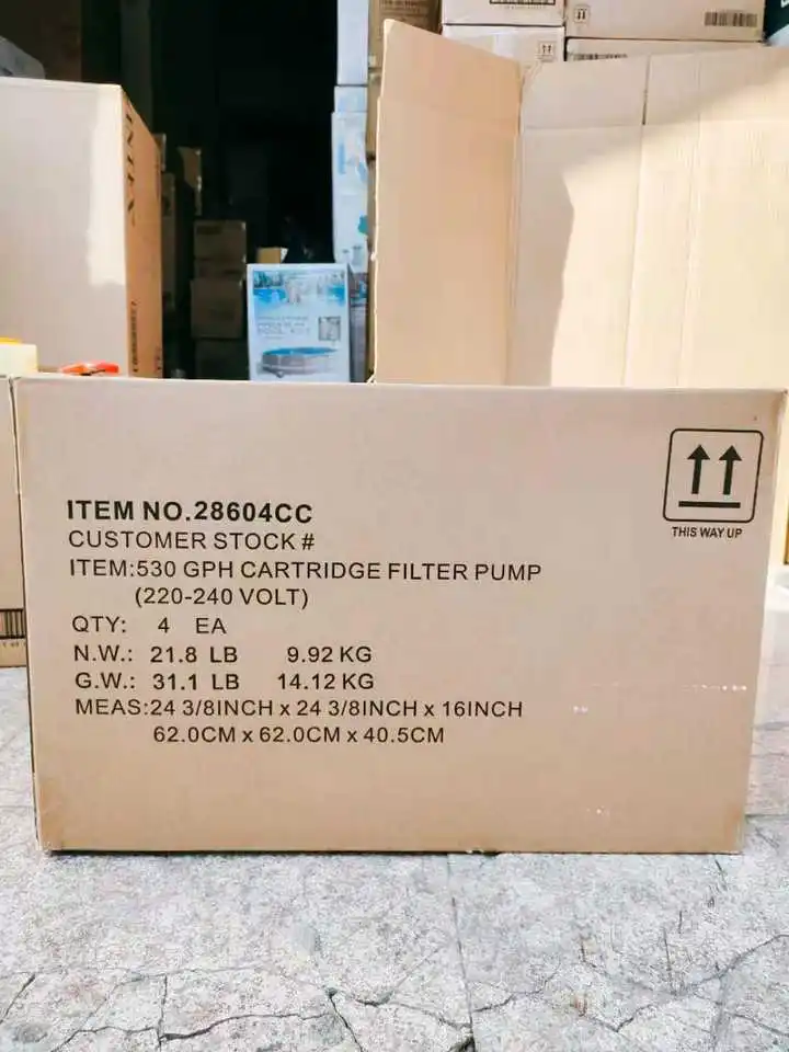 INTEX Factory Price 28604 INFLATABLE SWIMMING POOL 530 GPH CARTRIDGE FILTER PUMP(220-240 VOLT) 2 Buyers