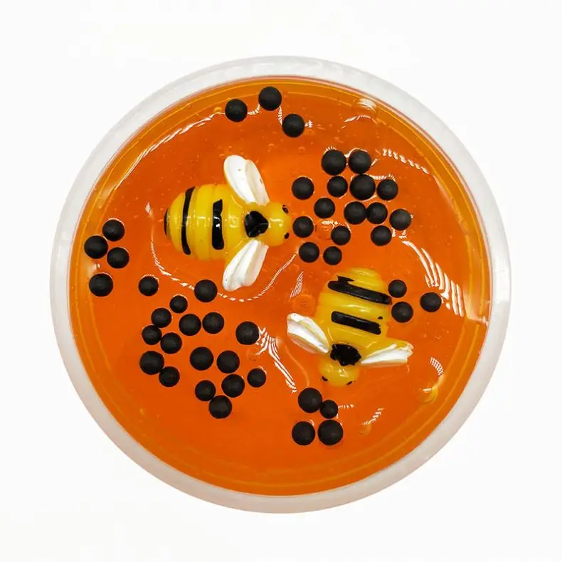 Fluffy Clear Crystal Honeybee Mixing Cloud Honey Slime Glossy Putty Low Boron Scented Stress Kids Clay Toys