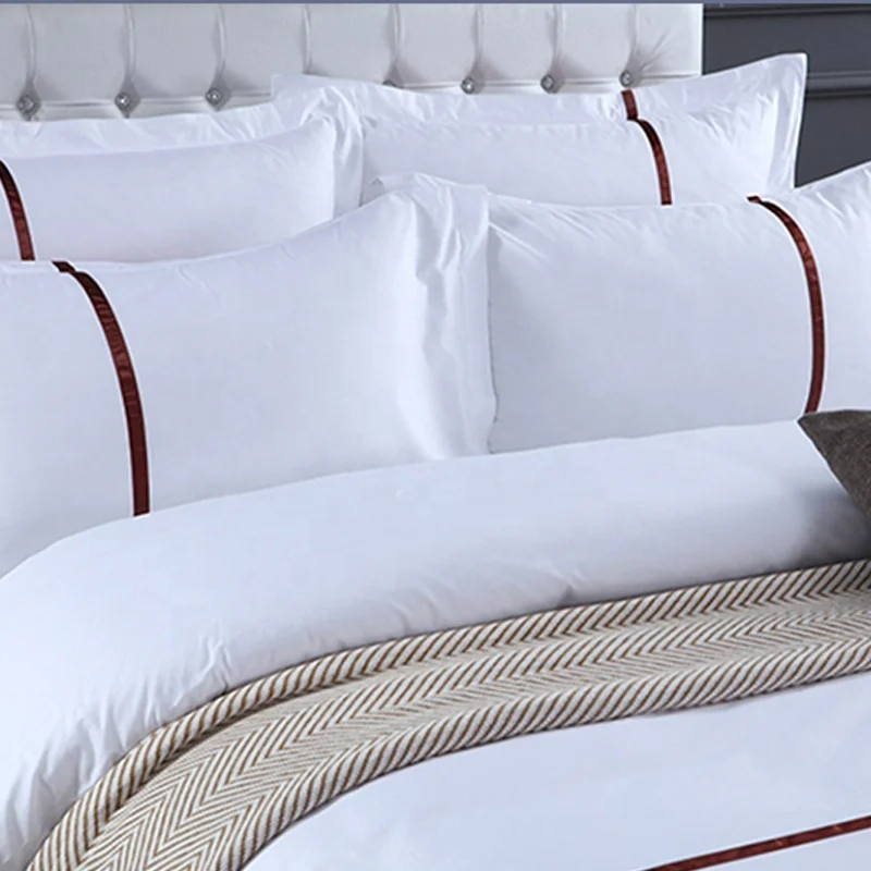 Hotel Textile Custom Duvet Cover Set Luxury 100% Cotton Hotel Bed Linen