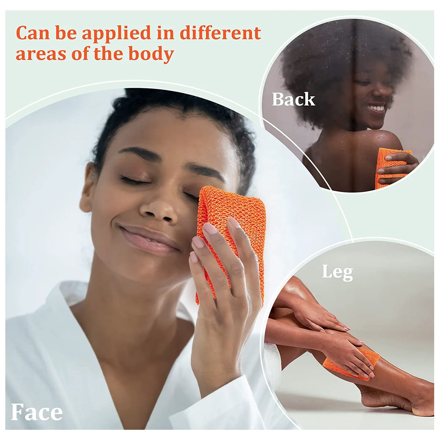 body scrubbing exfoliating African nylon washcloth net bath mesh sponge African net sponge