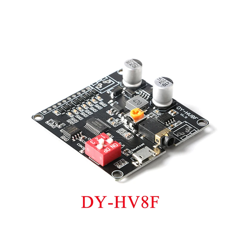 DY-HV20T 12V/24V power supply 10W/20W Voice playback module DY-HV8F supporting Micro SD card MP3 music player for Arduino