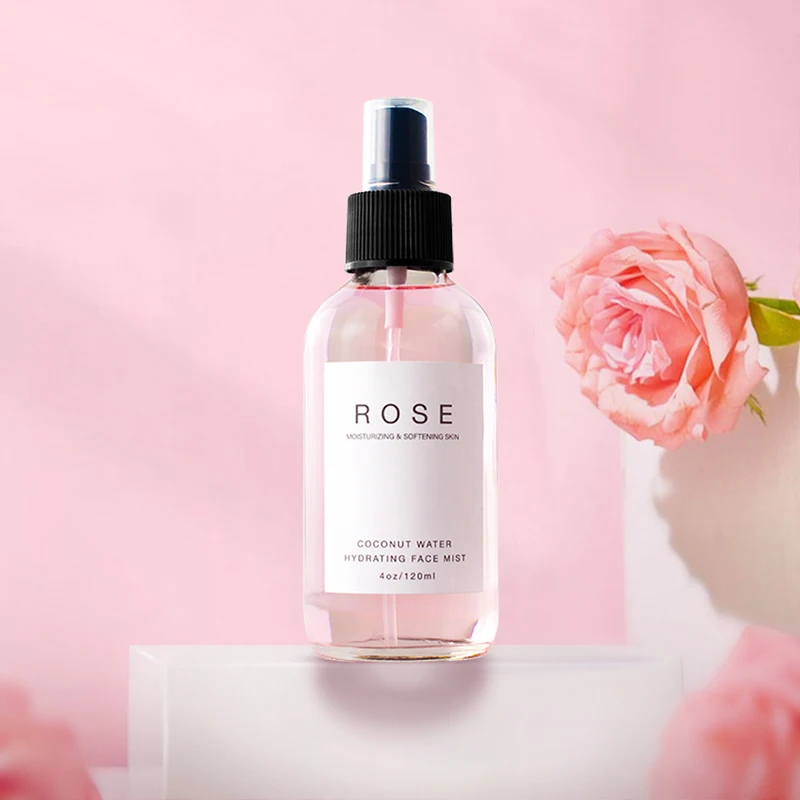 Wholesale 100% Organic Moisturizing Calming Pure Rose Water Spray Facial Mist Rose Hydrosol Face Toner