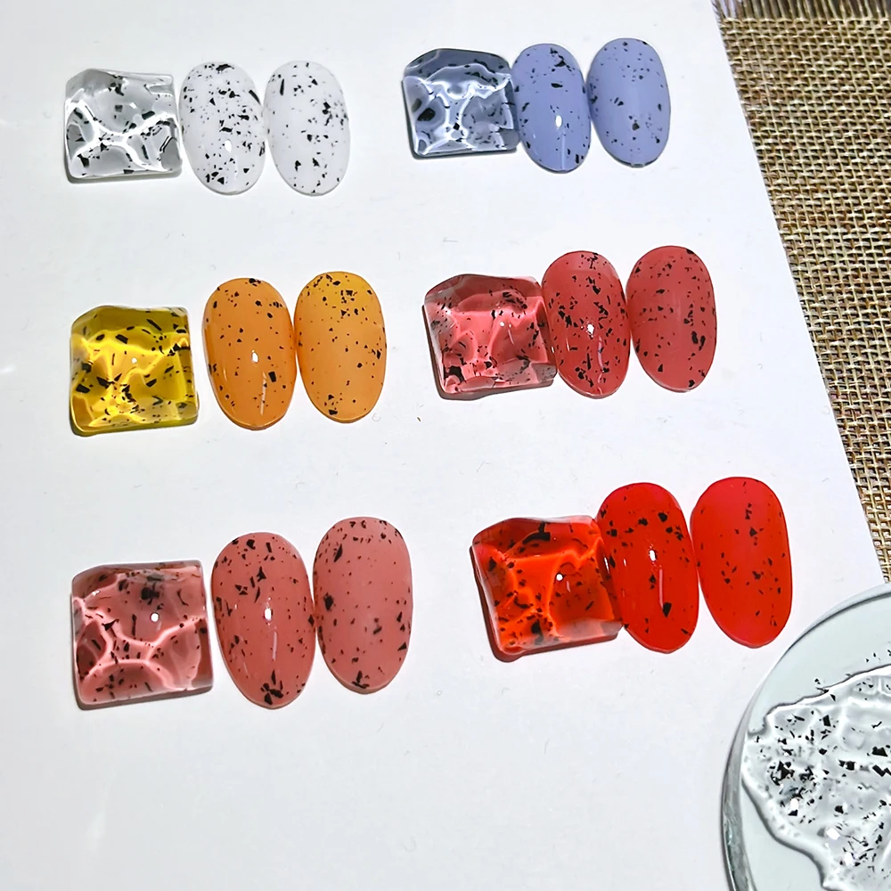 Free Sample Eggshell Quail Egg Paper Gel Nail Polish High Pigment Shell Top Coat