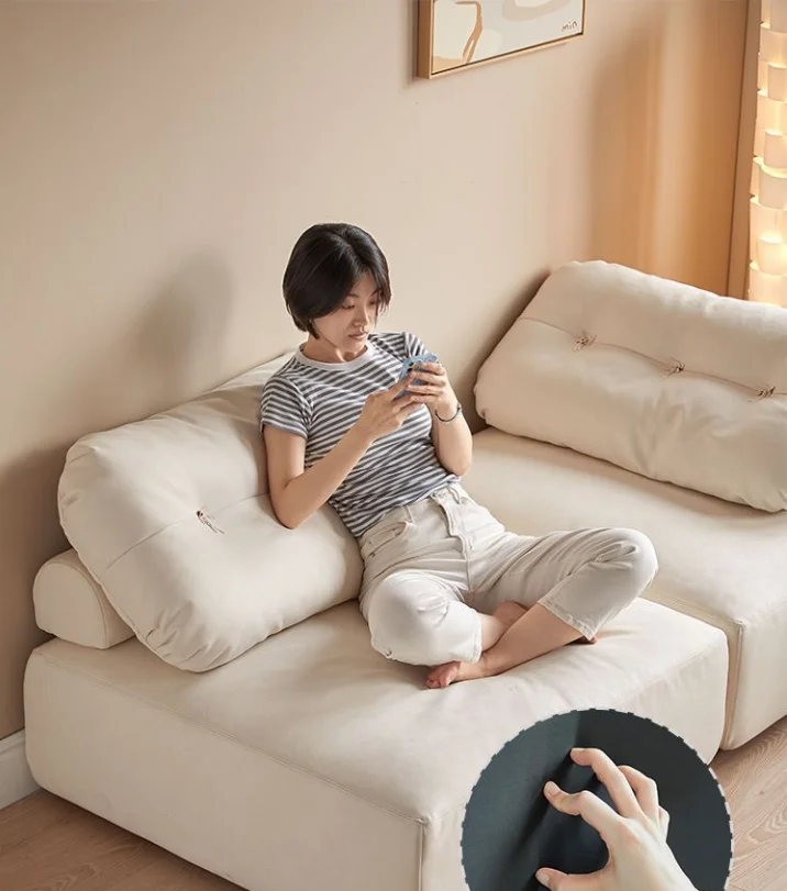 Набор диванов из Нордического дерева и облаков с переменными подлокотниками для кровати посадочный балкон модуль тофу подвижная спинка гостиной