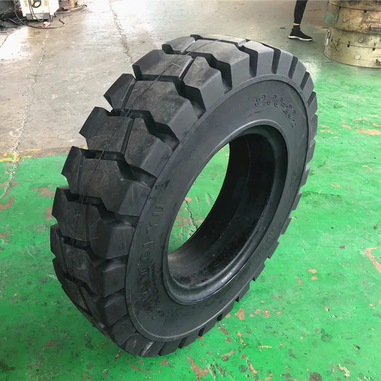 Solid 9.00-20 10.00-20 11.00-20 12.00-20 Forklift Trailer Tires Construction Machinery Parts
