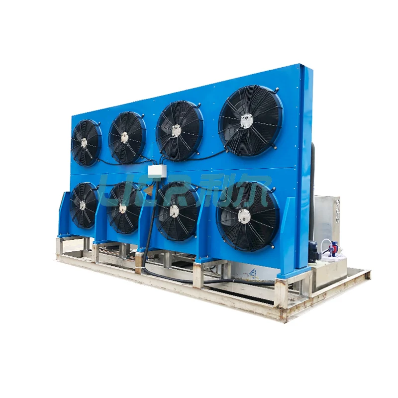 Food Grade Hygiene Stainless Steel Ice Evaporator 10MT Flake Ice Machine System Manufacturer