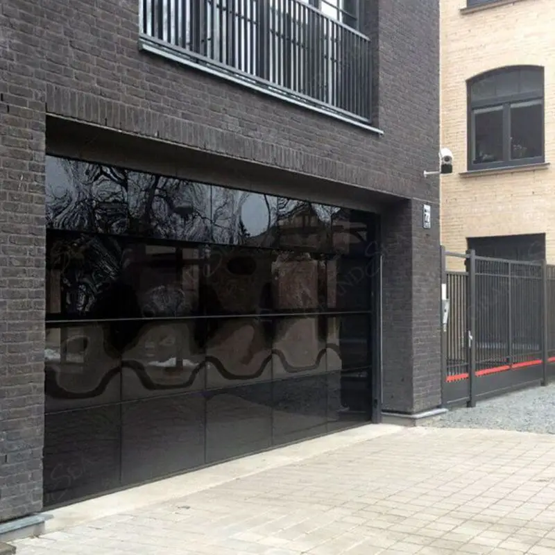 Automatic Easy Operation Luxury Style Customized Metal Aluminum Sectional Residential Garage Door