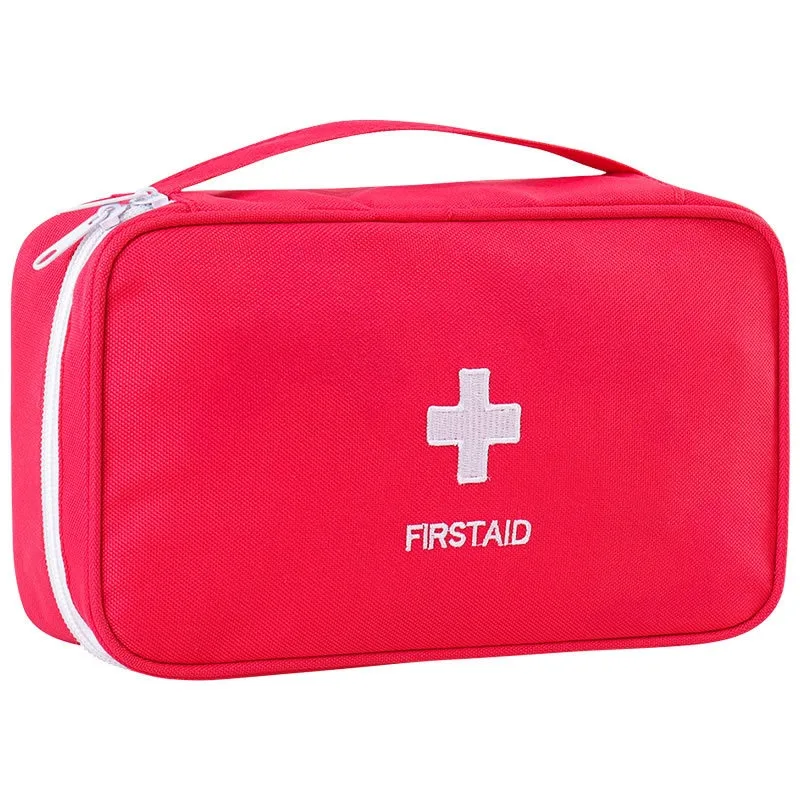 Health Medicine First Aid Kit Oxford Cloth Portable Travel Storage Emergency Kit Tote Bag Outdoor Medical Bag Storage Bag