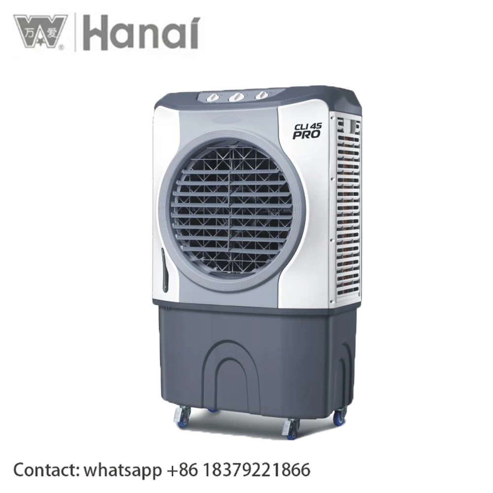 45L/70L/100L 560w Water Cooler With Evaporative Cooling Pad Industrial Cooler
