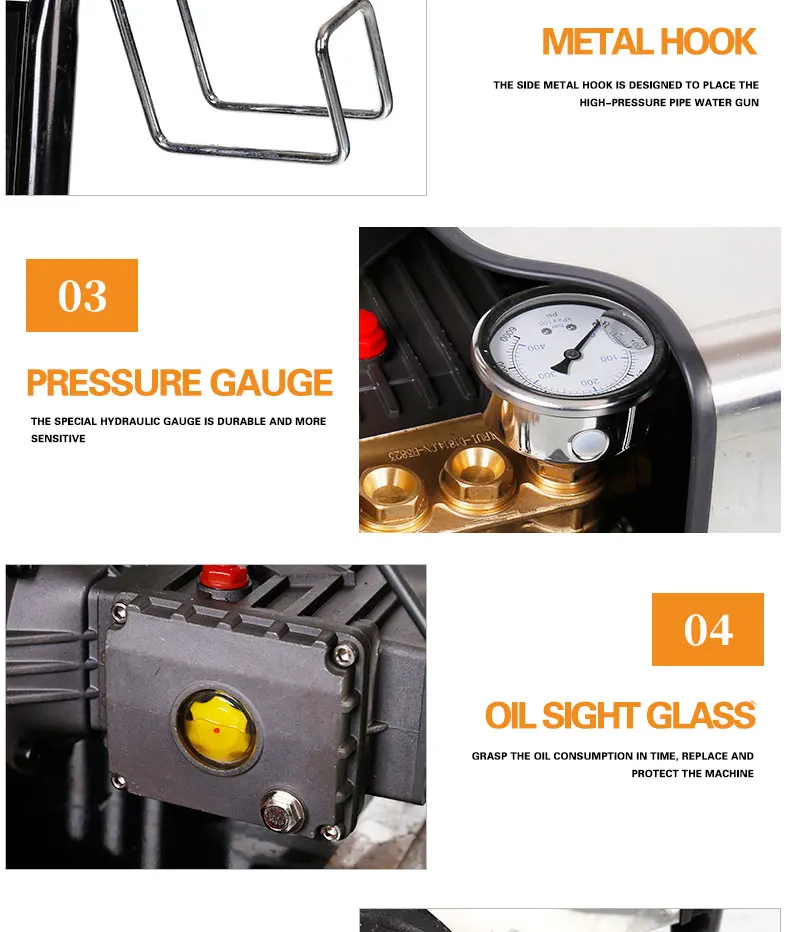 car wash machine high pressure 120 bar 1850 psi wholesale heavy duty copper motor