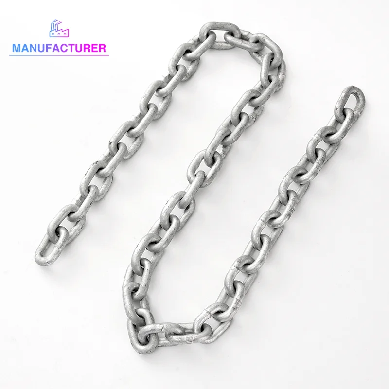 Top Sale DIN763 Galvanized Smooth Welded Short Link Chain For Sale