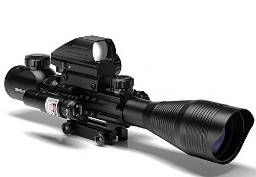 Spike Dual Illuminated Optical Scope  C4-12x50EG combined laser pointer sight scope for outdoor hunting sport quality guaranteed