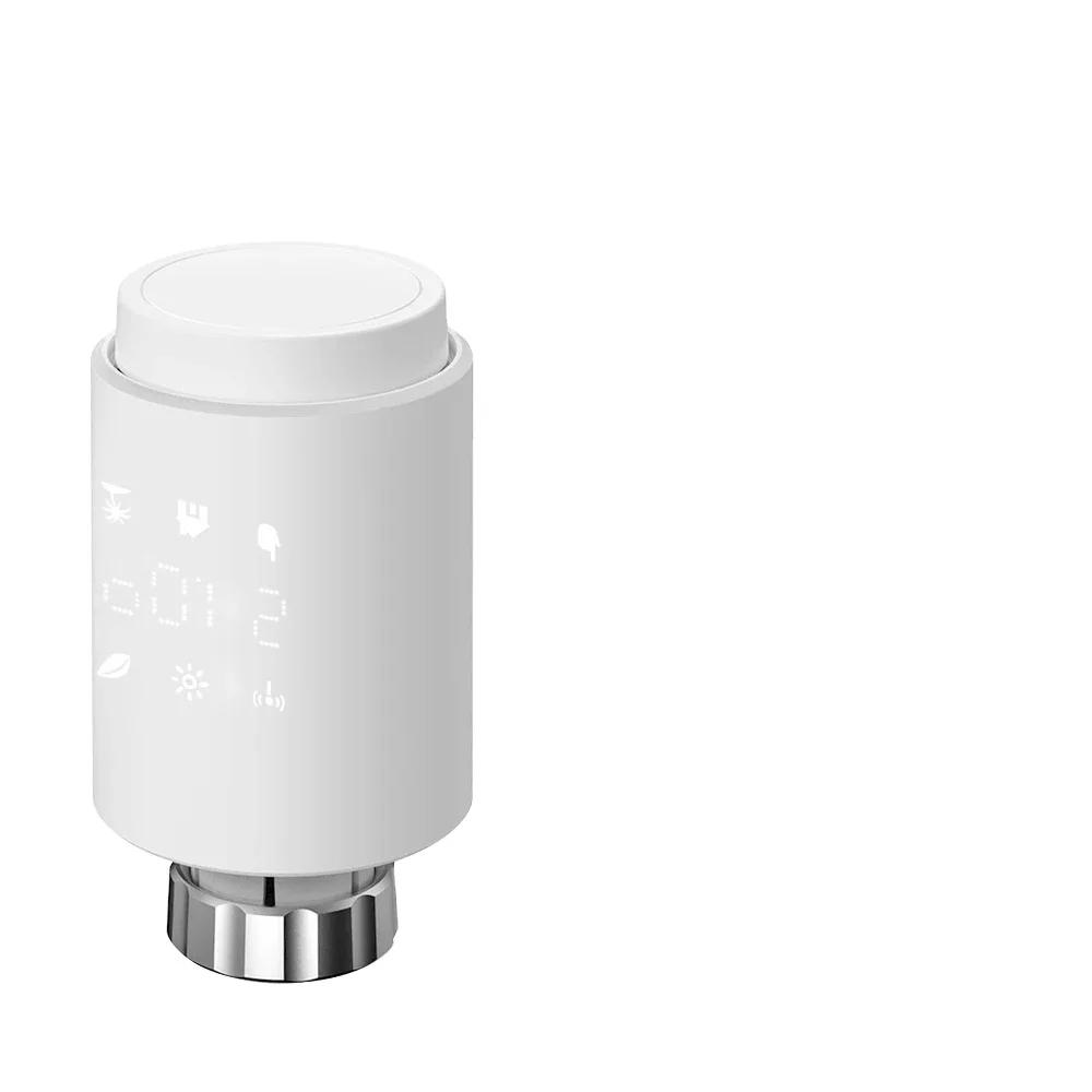Msthermic Programmable Zigbee 3.0 Gateway WiFi Voice Control TRV Head Temperature Thermostatic Radiator Valves