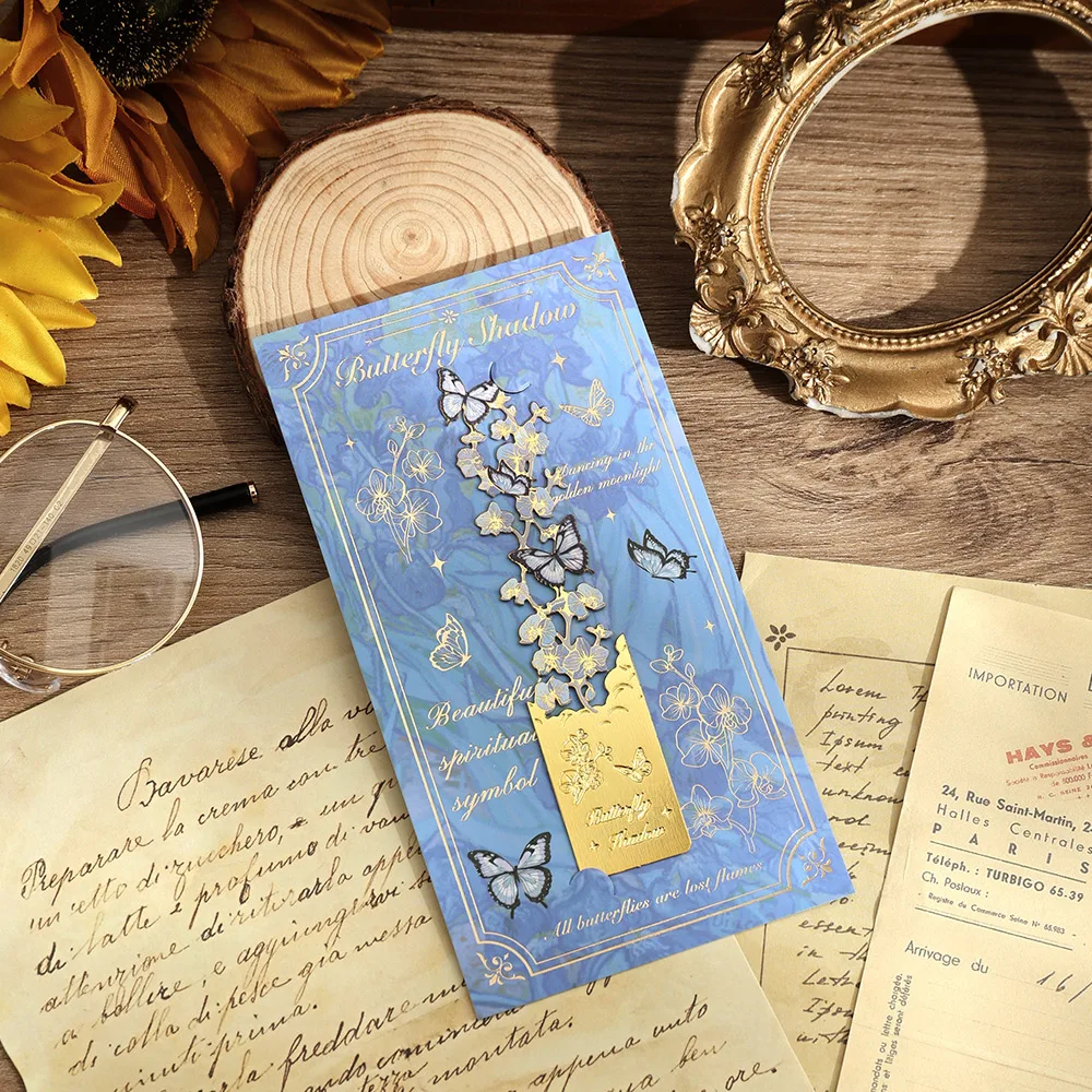 IMODA Vintage Butterfly Metal Bookmark - Elegant Bronzed Hollow Design Perfect Gift for Book Lover Writers Teachers Students