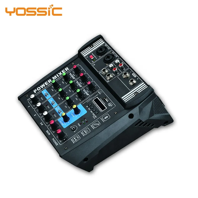 2022 Новое поступление 4 канальный аудио Миксер с усилителем для приготовления пищи на воздухе выступления