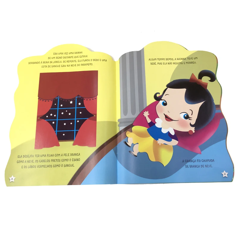 Cheap paperback book printing full color custom children story books printing