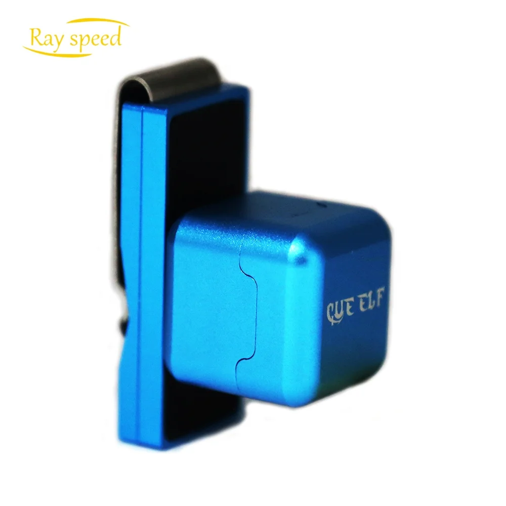 Rayspeed Hot Sale Billiard Pool Chalk Holder Round With Magnetic Clip Snooker Blue Chalk Holder Magnetic Billiard Chalk holder