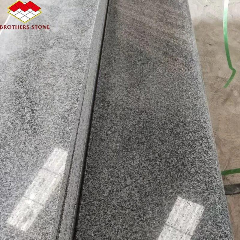 Wholesale Prices China G654 Polished Granite Black Granite for Walking Stairs Outdoor Roadside Stone Flooring 60*60*1.8cm