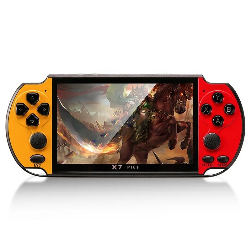 X7 Plus 64bits 5.1 Inch Retro Classic Video Game Console Portable handheld game player for PSP GBA/FC/NES consola de juegos