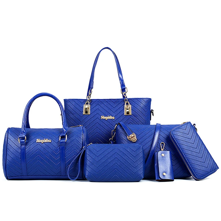 beauty new ladies shoulder women 6 piece large handbag sets fashion hand bags