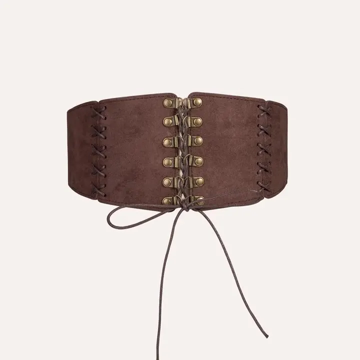 Black Suede Leather Underbust Corset/ Quality Leather Budtier Belt Waist Cinch Harness,Renaissance Faire Hobbit Gothic Wide Belt