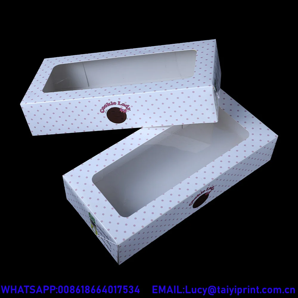 Technology Good Price Shipping Cardboard Kraft Paper Packaging Box With Clear Sleeve Sweet Donut Paper Box
