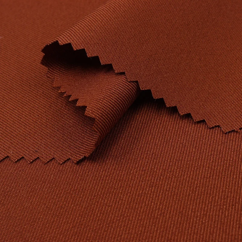 Переработанная 150D rPET Gabardine саржевая рабочая одежда Ткань 100% полиэстер для санитарии использования в одежде