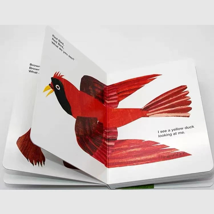 High Quality Cartoon Education Coloring Children Card Book Printing Service