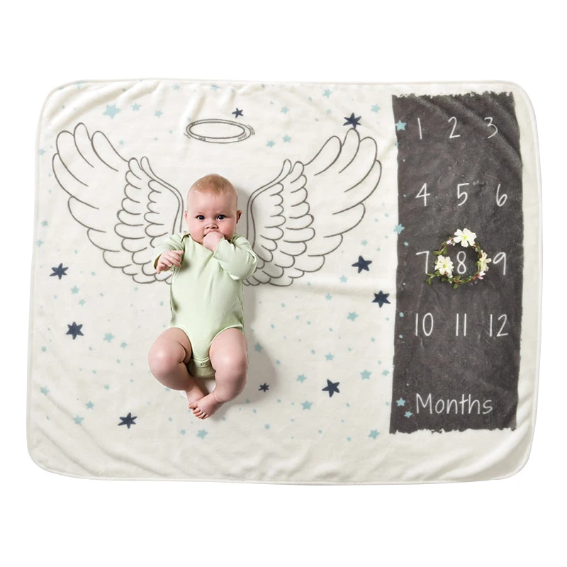photo mat rocket milestone blanket flannel fleece or home baby carpet