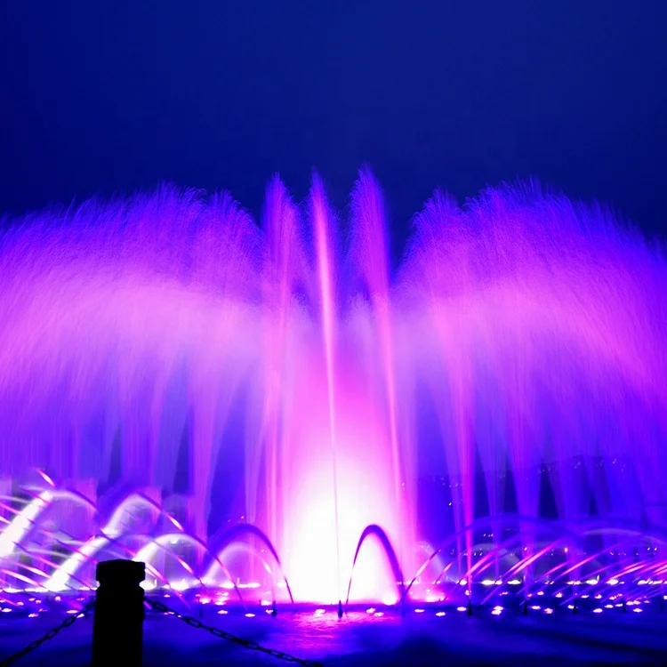 Free Design Outdoor Large Chasing Dancing Water Fountain with Synchronized led Lighting and Music