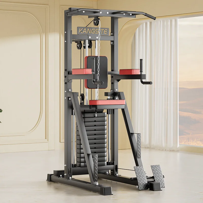 Unisex Multi-Functional Fitness Machine with Single & Double Bars Pull-Up Devices for Lumbar Spine Stretching Exercise Equipment