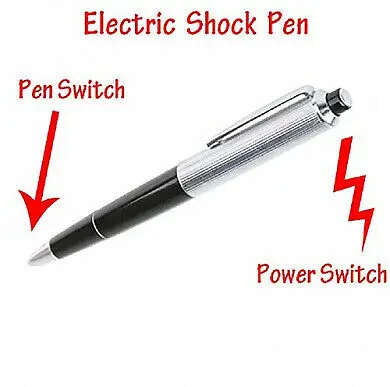 Electric Shock Pen Practical Joke Gag Prank Funny Trick Fun Toy Gift April Fool