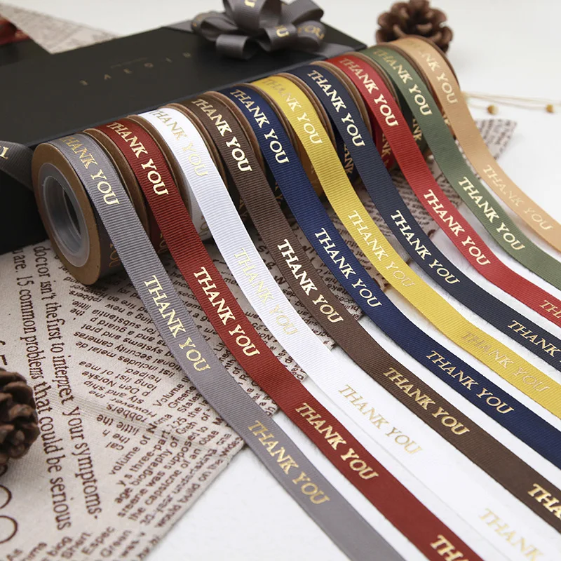 Customized polyester ribbon with logo