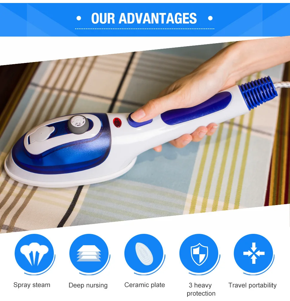 Hand-held hanging ironing machine Multi-function steam brush portable ironing machine Mini electric iron steam engine