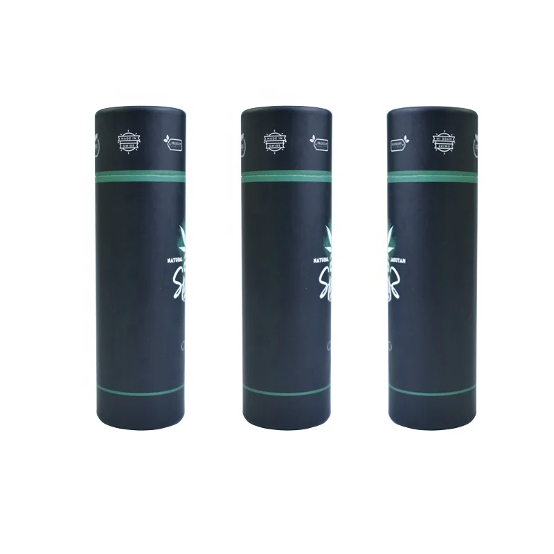 Wholesale High Quality Cosmetic Packaging Paper Tube Kraft Paper Cylinder Box for Essential Oil Bottle