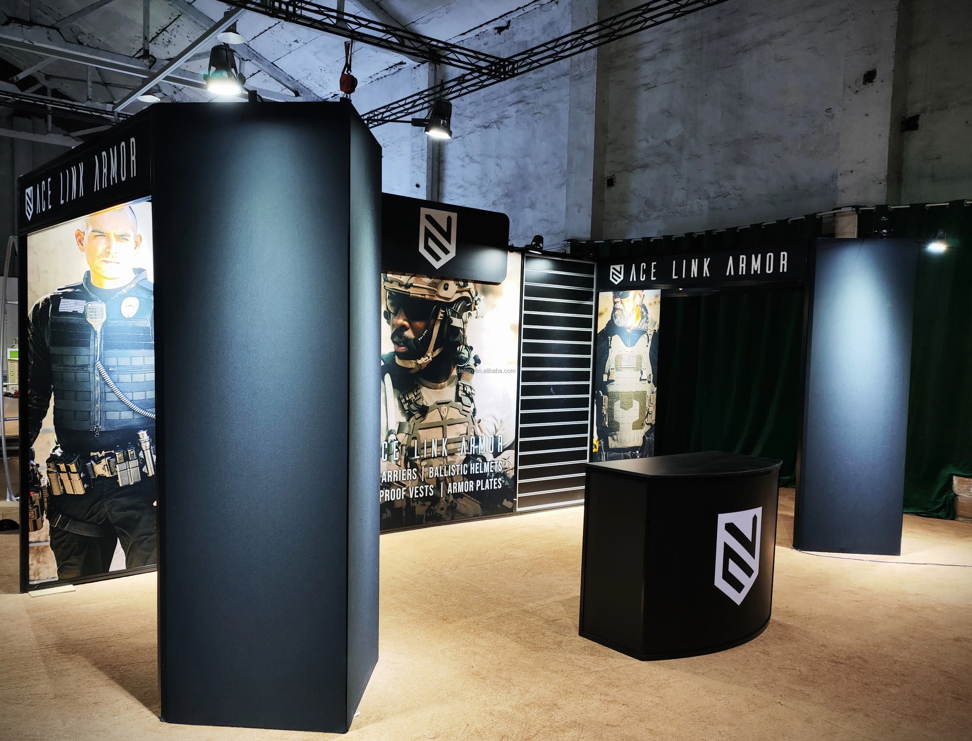 10x20 Modular Expo Booth Design Display Aluminium Frame Backlit Exhibition Island Exhibit Booth For Trade Shows