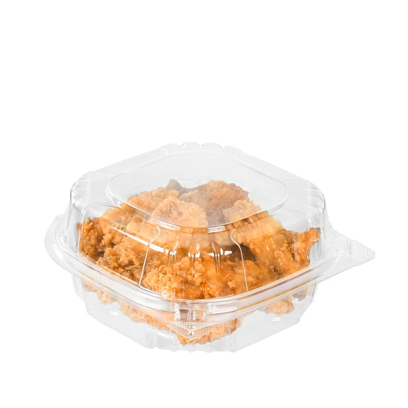 Transparent PET Plastic  Blister clamshell Packaging Food Container Hamburger Container