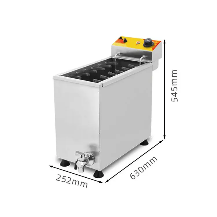 Small manual cheese gas deep hot corn dog fryer Hot oil