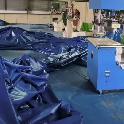 Custom Coated PVC Train Tarpaulin Cover Waterproof Truck Canopy and Pool Cover Various Sizes Plain Style Woven Awning