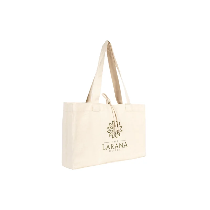 Large Canvas Tote Bag With Logo Printing For Shopping Bag  Cotton Fabric Shoulder Canvas Handbags